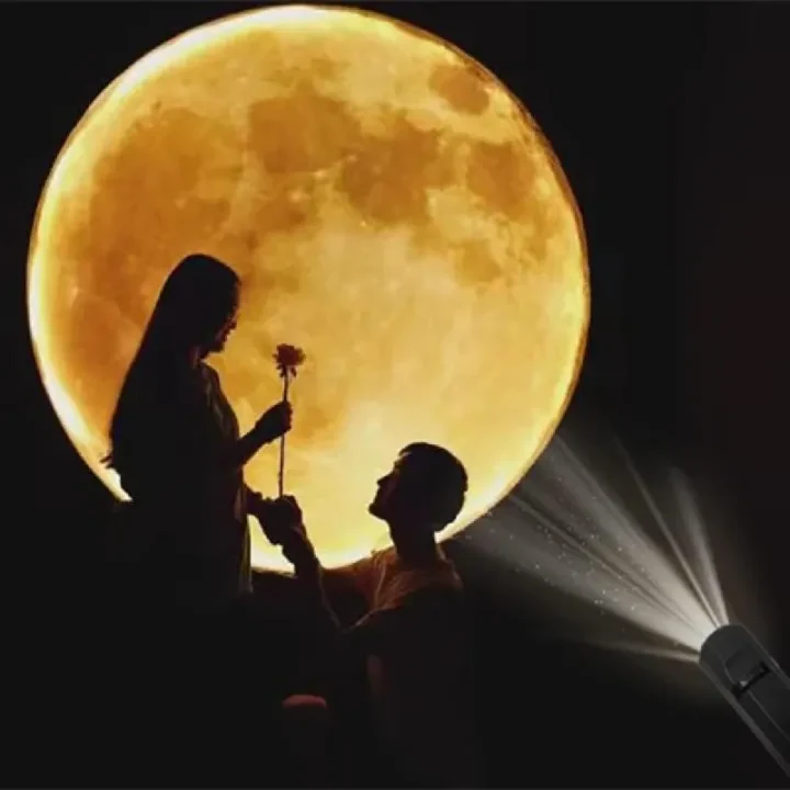 VELTRUNE USB Moon & Earth Projector Light with Flexible Gooseneck & Interchangeable Film Slides product image thumbnail